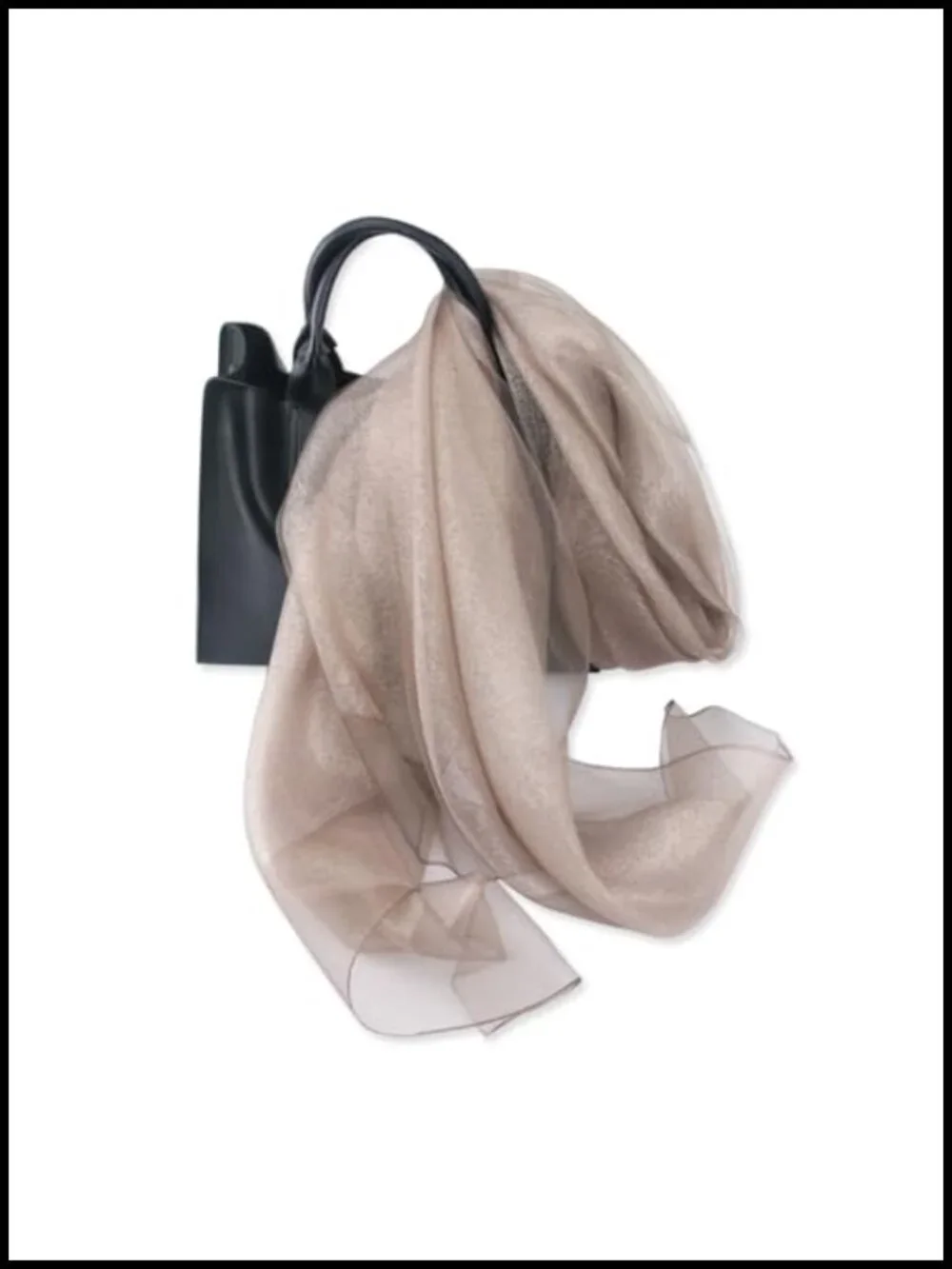 Womens Organza Silk Scarf Sheer Shawl Wrap